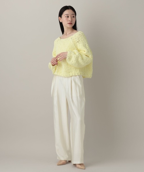 A part by（アパートバイ）の「ベルトツキサテンパンツ（その他パンツ・レディース・アイボリー/ベージュ系その他/グリーン系その他2・SMALL/MEDIUM）」の4枚目の写真