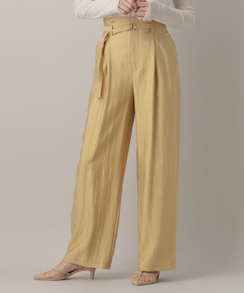 A part by（アパートバイ）の「ベルトツキサテンパンツ（その他パンツ・レディース・アイボリー/ベージュ系その他/グリーン系その他2・SMALL/MEDIUM）」の11枚目の写真