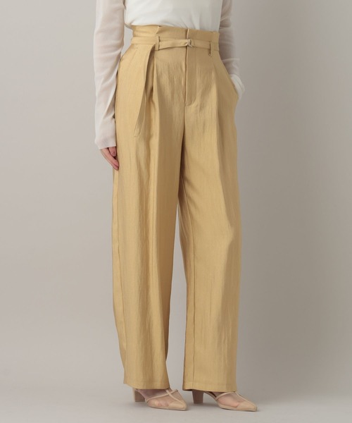 A part by（アパートバイ）の「ベルトツキサテンパンツ（その他パンツ・レディース・アイボリー/ベージュ系その他/グリーン系その他2・SMALL/MEDIUM）」の13枚目の写真