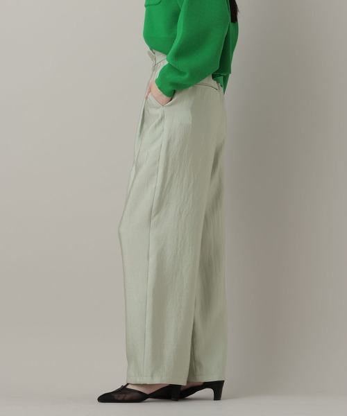 A part by（アパートバイ）の「ベルトツキサテンパンツ（その他パンツ・レディース・アイボリー/ベージュ系その他/グリーン系その他2・SMALL/MEDIUM）」の17枚目の写真