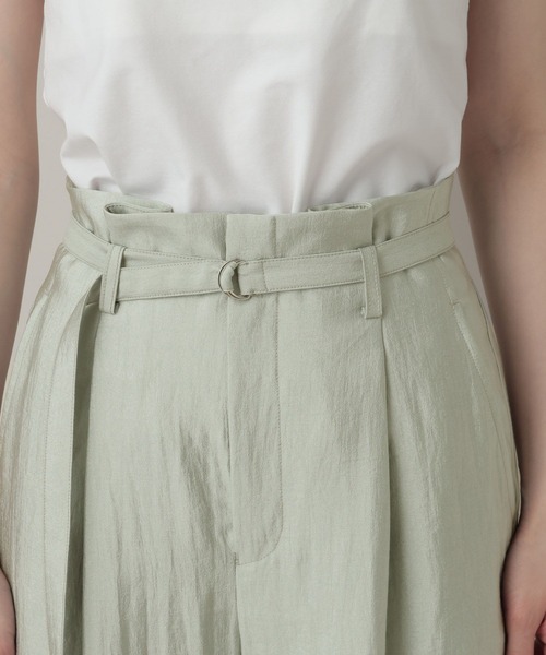 A part by（アパートバイ）の「ベルトツキサテンパンツ（その他パンツ・レディース・アイボリー/ベージュ系その他/グリーン系その他2・SMALL/MEDIUM）」の22枚目の写真
