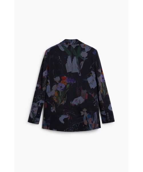 Desigual(デシグアル)の「コラージュプリント ブラックスリムフィットブレザー(テーラードジャケット・レディース・ブラック・S/M/XL/L/XS)」の3枚目の写真