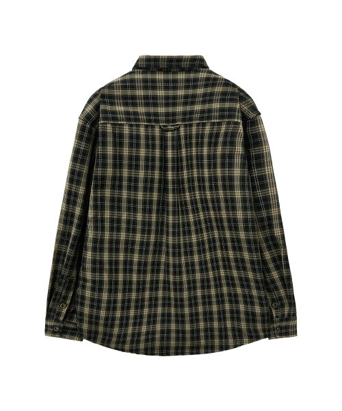 Big Unionの「ツイードチェックシャツ（ブラック）（シャツ/ブラウス・メンズ・その他・S/M/L）」の3枚目の写真
