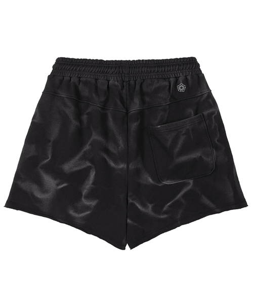 ULKIN（ウルキン）の「[ランウェイ] エンドレス ブリーチ ウォッシュド コットン ショーツ_ブラック（その他パンツ・メンズ・ブラック・FREE）」の2枚目の写真