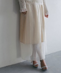 AJUGA. | シアーヘム チンツプリーツスカート(スカート)