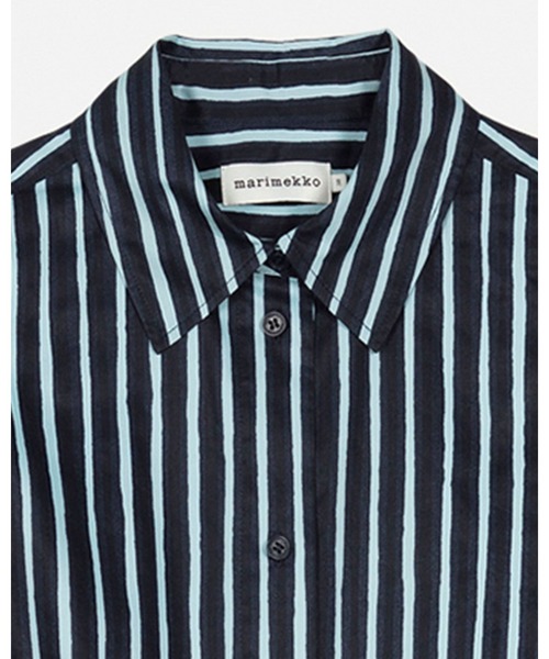 marimekko(マリメッコ)の「Tekniikka Piccolo / shirt dress(ワンピース・レディース・ネイビー・32/34/36/38/40)」の11枚目の写真