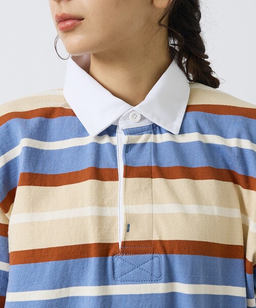 Barbarian（バーバリアン）の「【BARBARIAN / バーバリアン】Rugby Collar Short / ラグビーカラーショート/ラガーシャツ/ユニセックス（ポロシャツ・メンズ・ブラウン/ベージュ系その他・M/S/XL/L）」の12枚目の写真
