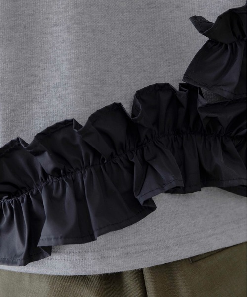 ギャザーフリルヘム フーディパーカー（パーカー）｜Eimee Law