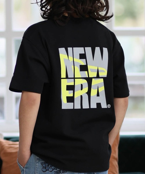 NEW ERA(ニューエラ)の「NEW ERA/ニューエラ キッズ 半袖 バッグプリント YTH SS CT TEEARE LOGO ムラサキスポーツ限定(Tシャツ/カットソー・キッズ・ブラック/ホワイト・150cm/160cm/140cm/130cm)」の2枚目の写真