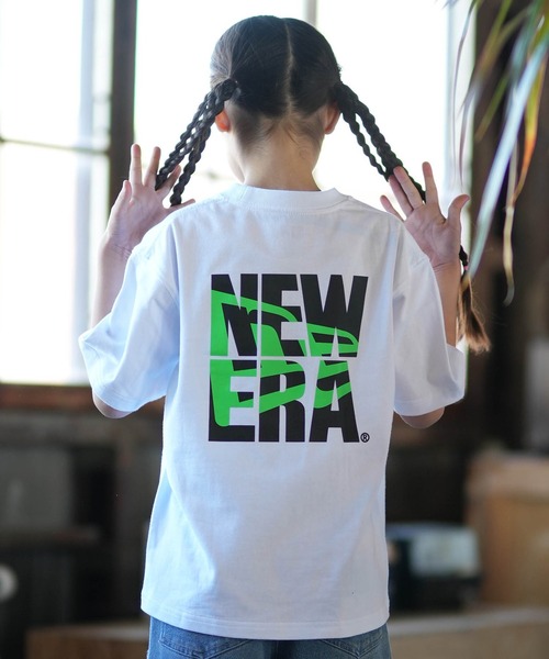 NEW ERA(ニューエラ)の「NEW ERA/ニューエラ キッズ 半袖 バッグプリント YTH SS CT TEEARE LOGO ムラサキスポーツ限定(Tシャツ/カットソー・キッズ・ブラック/ホワイト・150cm/160cm/140cm/130cm)」の6枚目の写真