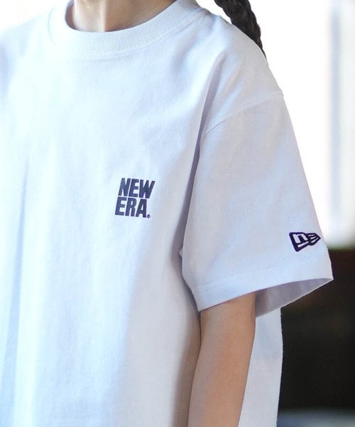 NEW ERA(ニューエラ)の「NEW ERA/ニューエラ キッズ 半袖 バッグプリント YTH SS CT TEEARE LOGO ムラサキスポーツ限定(Tシャツ/カットソー・キッズ・ブラック/ホワイト・150cm/160cm/140cm/130cm)」の7枚目の写真
