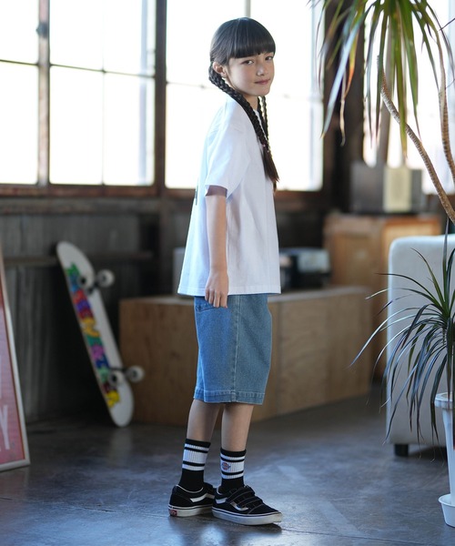 NEW ERA(ニューエラ)の「NEW ERA/ニューエラ キッズ 半袖 バッグプリント YTH SS CT TEEARE LOGO ムラサキスポーツ限定(Tシャツ/カットソー・キッズ・ブラック/ホワイト・150cm/160cm/140cm/130cm)」の10枚目の写真