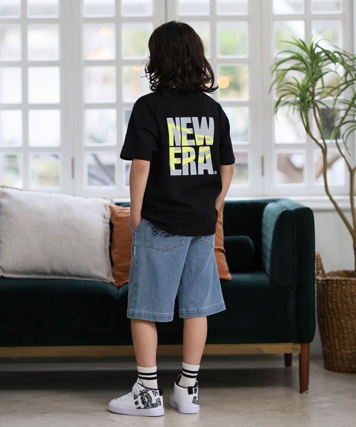 NEW ERA(ニューエラ)の「NEW ERA/ニューエラ キッズ 半袖 バッグプリント YTH SS CT TEEARE LOGO ムラサキスポーツ限定(Tシャツ/カットソー・キッズ・ブラック/ホワイト・150cm/160cm/140cm/130cm)」の17枚目の写真