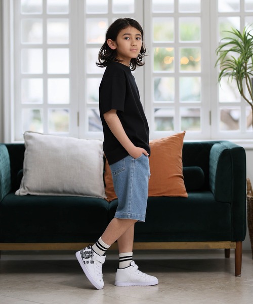 NEW ERA(ニューエラ)の「NEW ERA/ニューエラ キッズ 半袖 バッグプリント YTH SS CT TEEARE LOGO ムラサキスポーツ限定(Tシャツ/カットソー・キッズ・ブラック/ホワイト・150cm/160cm/140cm/130cm)」の19枚目の写真