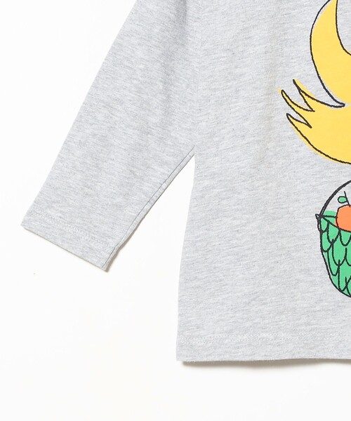 BOBO CHOSES（ボボショーズ）の「BOBO CHOSES / ベビー Fly Orange 長袖 Tシャツ 2026SS（6ヵ月～2才）（Tシャツ/カットソー・キッズ・ブラック系その他2・3M/12M/2Y）」の4枚目の写真