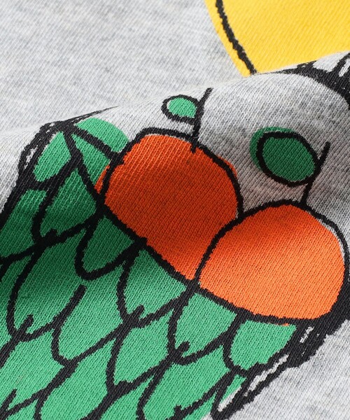 BOBO CHOSES（ボボショーズ）の「BOBO CHOSES / ベビー Fly Orange 長袖 Tシャツ 2026SS（6ヵ月～2才）（Tシャツ/カットソー・キッズ・ブラック系その他2・3M/12M/2Y）」の6枚目の写真