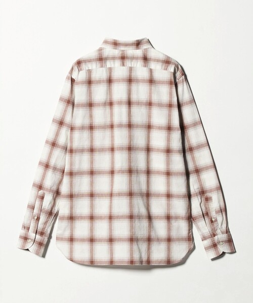 GUY ROVER（ギローバー）の「＜GUY ROVER＞チェック シャツ（シャツ/ブラウス・メンズ・ブラウン系・L/M/S）」の2枚目の写真