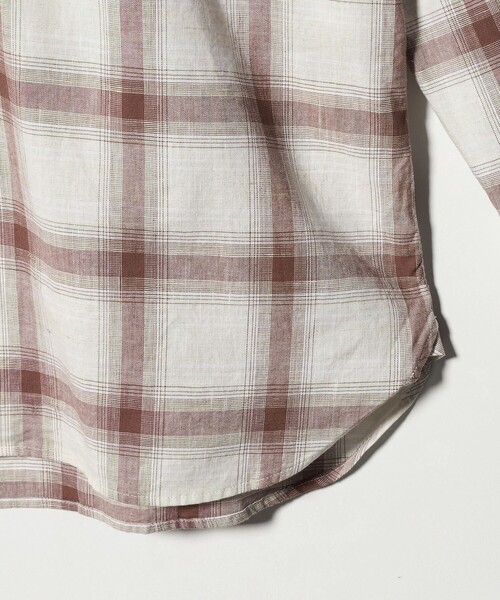 GUY ROVER（ギローバー）の「＜GUY ROVER＞チェック シャツ（シャツ/ブラウス・メンズ・ブラウン系・L/M/S）」の5枚目の写真