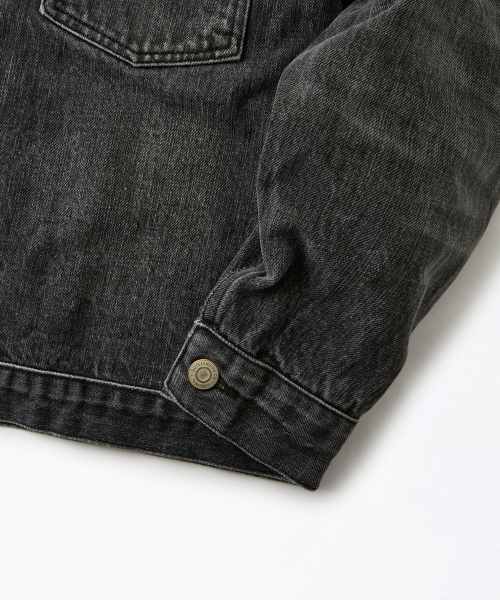SELVEDGE DENIM 1ST JACKET_WASHED BLACK（デニムジャケット