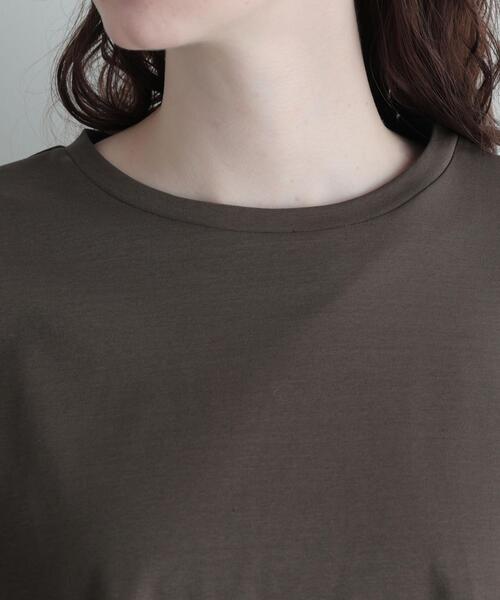 LE PHIL(ルフィル)の「◆シルキースムースノースリーブT(Tシャツ/カットソー・レディース・ホワイト/ネイビー/グレー系その他/ブラック・F)」の12枚目の写真