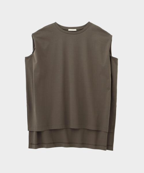 LE PHIL(ルフィル)の「◆シルキースムースノースリーブT(Tシャツ/カットソー・レディース・ホワイト/ネイビー/グレー系その他/ブラック・F)」の15枚目の写真