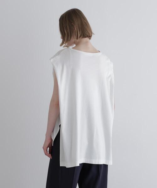 LE PHIL(ルフィル)の「◆シルキースムースノースリーブT(Tシャツ/カットソー・レディース・ホワイト/ネイビー/グレー系その他/ブラック・F)」の19枚目の写真