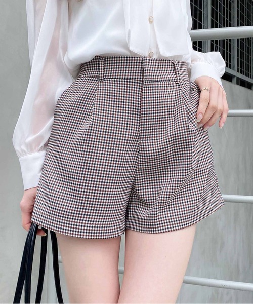 INGNI(イング)の「ショートパンツ(セットアップ対応)(その他パンツ・レディース・ネイビー/ベージュ/チェック/グレー/ブラック・FREE)」の22枚目の写真