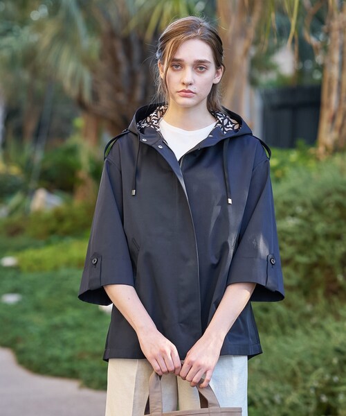 DRESSTERIOR（ドレステリア）の「【ウォッシャブル/撥水素材】Ａライン ショートモッズコート（ブルゾン・レディース・ベージュ/ネイビー・34/36/38）」の15枚目の写真