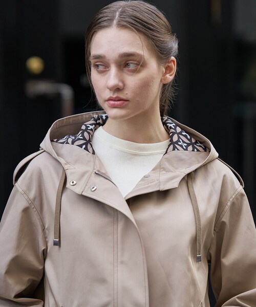 DRESSTERIOR（ドレステリア）の「【ウォッシャブル/撥水素材】Ａライン ショートモッズコート（ブルゾン・レディース・ベージュ/ネイビー・34/36/38）」の22枚目の写真