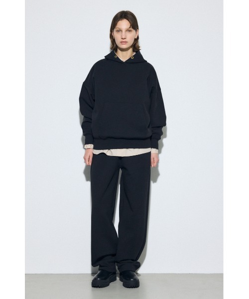 AZUL by moussy（アズールバイマウジー）の「ダンボールカーブワイドパンツ（スウェットパンツ・レディース・オフホワイト/ブラック/杢グレー・SMALL/MEDIUM）」の12枚目の写真