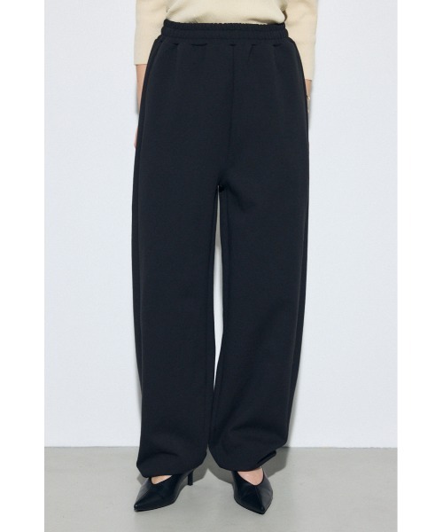 AZUL by moussy（アズールバイマウジー）の「ダンボールカーブワイドパンツ（スウェットパンツ・レディース・オフホワイト/ブラック/杢グレー・SMALL/MEDIUM）」の5枚目の写真
