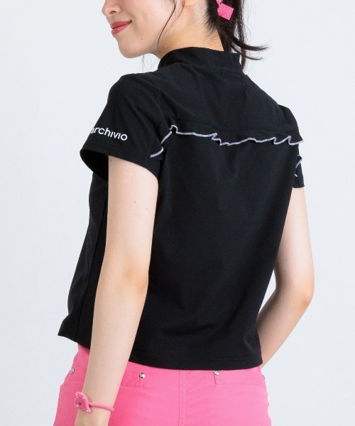 archivio(アルチビオ)の「<LADIES>バックフリルUV速乾プルオーバー(Tシャツ/カットソー・レディース・ライトグリーン/ライトグレー/ホワイト/ブラック・S/M/L)」の3枚目の写真