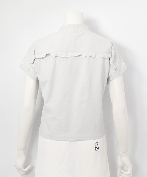 archivio(アルチビオ)の「<LADIES>バックフリルUV速乾プルオーバー(Tシャツ/カットソー・レディース・ライトグリーン/ライトグレー/ホワイト/ブラック・S/M/L)」の12枚目の写真
