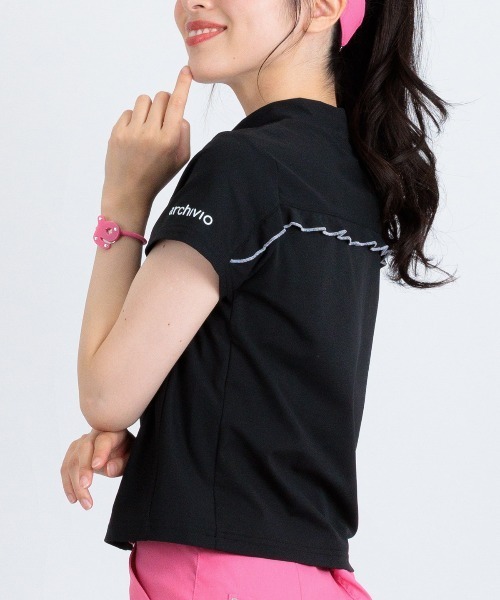 archivio(アルチビオ)の「<LADIES>バックフリルUV速乾プルオーバー(Tシャツ/カットソー・レディース・ライトグリーン/ライトグレー/ホワイト/ブラック・S/M/L)」の16枚目の写真