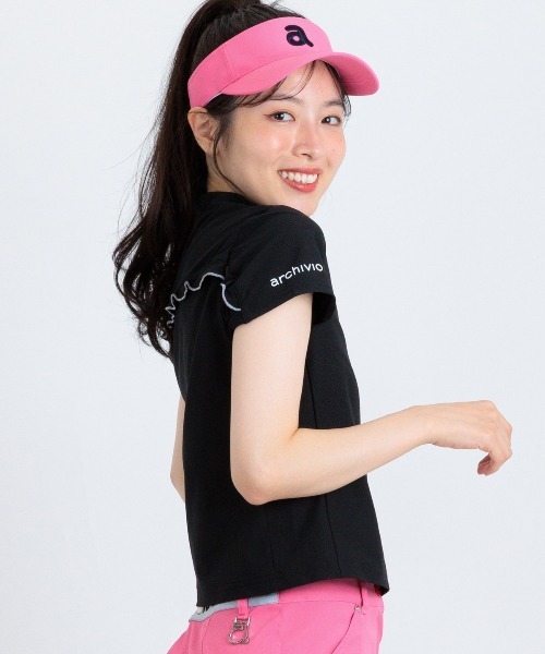 archivio(アルチビオ)の「<LADIES>バックフリルUV速乾プルオーバー(Tシャツ/カットソー・レディース・ライトグリーン/ライトグレー/ホワイト/ブラック・S/M/L)」の20枚目の写真