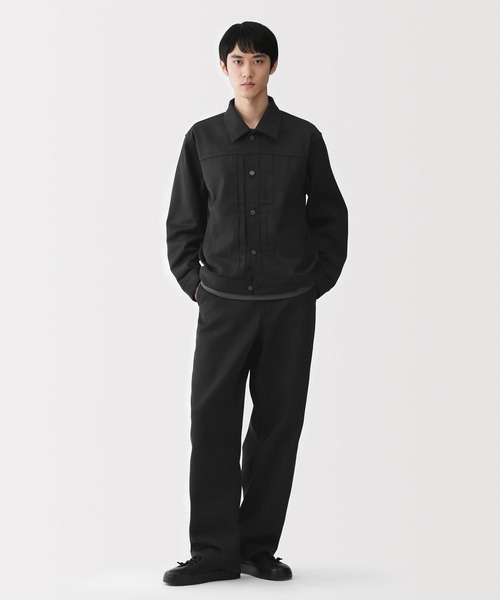 新品　muji labo 紳士　再生ポリエステルデニムワークパンツ　ブラック　黒 MUJI Labo（ムジラボ）の「〔MUJI Labo〕紳士 再生ポリエステルデニム