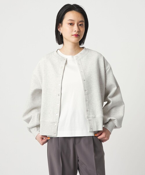 A DAY IN THE LIFE UNITED ARROWS(アデイインザライフユナイテッドアローズ)の「ダンボールニット カーディガン <A DAY IN THE LIFE>(カーディガン/ボレロ・レディース・ネイビー/ダークグレー/オレンジ/ライトグレー・FREE)」の2枚目の写真