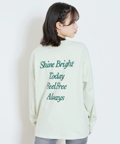 LOVETOXIC（ラブトキシック）の「【GOODPRICE】【綿100%】バックロゴカラー長袖T（Tシャツ/カットソー・キッズ・チャコール/イエロー/ライトグリーン/ピンク/サックスブルー/アイボリー・M:150cm/130cm/L:160cm/S:140cm）」の18枚目の写真