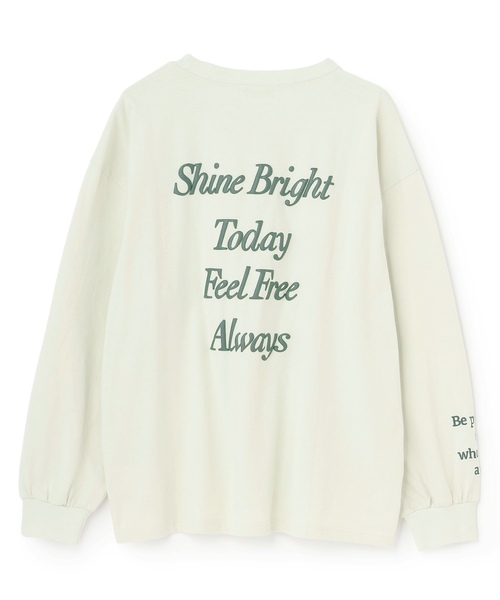 LOVETOXIC（ラブトキシック）の「【GOODPRICE】【綿100%】バックロゴカラー長袖T（Tシャツ/カットソー・キッズ・チャコール/イエロー/ライトグリーン/ピンク/サックスブルー/アイボリー・M:150cm/130cm/L:160cm/S:140cm）」の7枚目の写真