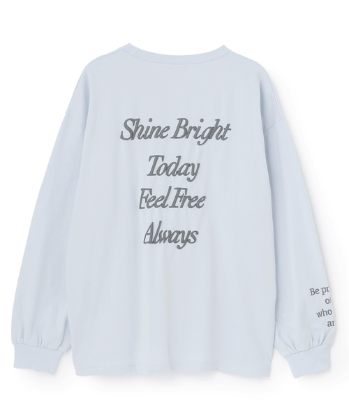 LOVETOXIC（ラブトキシック）の「【GOODPRICE】【綿100%】バックロゴカラー長袖T（Tシャツ/カットソー・キッズ・チャコール/イエロー/ライトグリーン/ピンク/サックスブルー/アイボリー・M:150cm/130cm/L:160cm/S:140cm）」の9枚目の写真