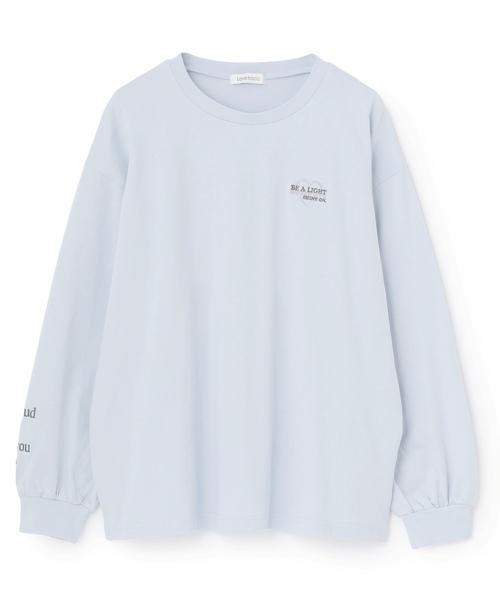 LOVETOXIC（ラブトキシック）の「【GOODPRICE】【綿100%】バックロゴカラー長袖T（Tシャツ/カットソー・キッズ・チャコール/イエロー/ライトグリーン/ピンク/サックスブルー/アイボリー・M:150cm/130cm/L:160cm/S:140cm）」の10枚目の写真