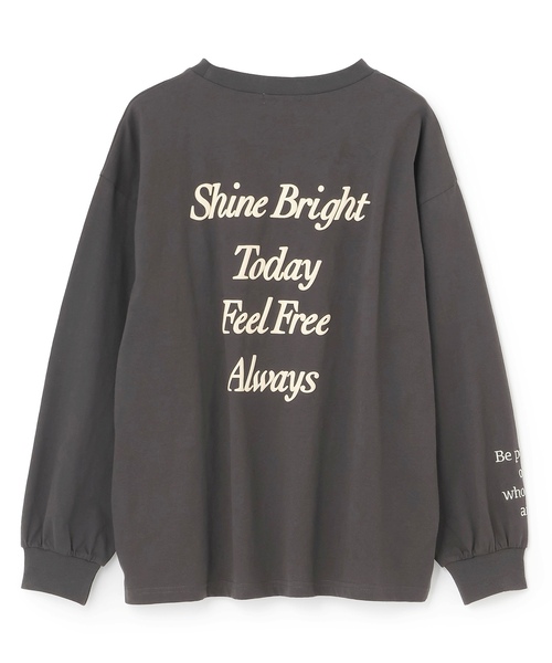 LOVETOXIC（ラブトキシック）の「【GOODPRICE】【綿100%】バックロゴカラー長袖T（Tシャツ/カットソー・キッズ・チャコール/イエロー/ライトグリーン/ピンク/サックスブルー/アイボリー・M:150cm/130cm/L:160cm/S:140cm）」の13枚目の写真