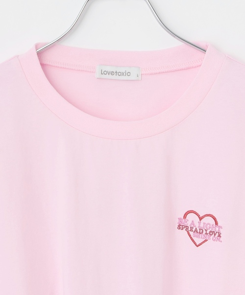 LOVETOXIC（ラブトキシック）の「【GOODPRICE】【綿100%】バックロゴカラー長袖T（Tシャツ/カットソー・キッズ・チャコール/イエロー/ライトグリーン/ピンク/サックスブルー/アイボリー・M:150cm/130cm/L:160cm/S:140cm）」の17枚目の写真