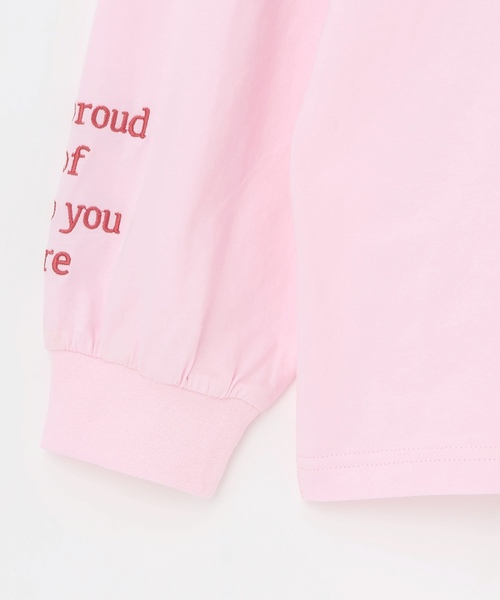 LOVETOXIC（ラブトキシック）の「【GOODPRICE】【綿100%】バックロゴカラー長袖T（Tシャツ/カットソー・キッズ・チャコール/イエロー/ライトグリーン/ピンク/サックスブルー/アイボリー・M:150cm/130cm/L:160cm/S:140cm）」の19枚目の写真