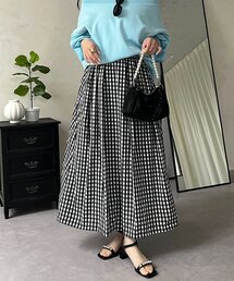 prose verse | 【ドット/ギンガム】ボリュームタフタフレアスカート(スカート)