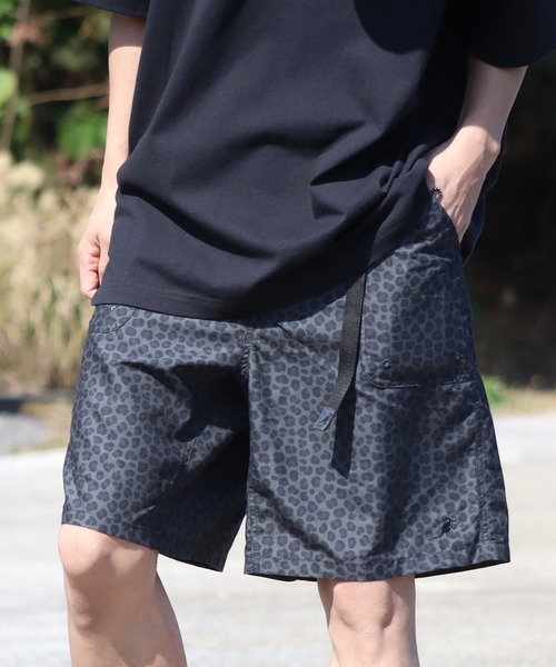 KANGOL（カンゴール）の「【KANGOL/カンゴール】別注 水陸両用 ウェビングベルト付き 撥水 ショートパンツ（その他パンツ・メンズ・ブラック/グレー/グリーン系その他/ベージュ/グレー系その他/オリーブ/ネイビー/パープル・L/M/XL）」の3枚目の写真