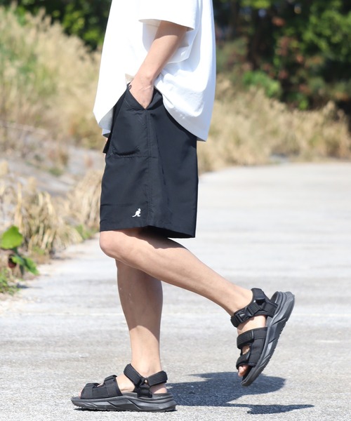 KANGOL（カンゴール）の「【KANGOL/カンゴール】別注 水陸両用 ウェビングベルト付き 撥水 ショートパンツ（その他パンツ・メンズ・ブラック/グレー/グリーン系その他/ベージュ/グレー系その他/オリーブ/ネイビー/パープル・L/M/XL）」の10枚目の写真