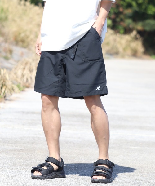 KANGOL（カンゴール）の「【KANGOL/カンゴール】別注 水陸両用 ウェビングベルト付き 撥水 ショートパンツ（その他パンツ・メンズ・ブラック/グレー/グリーン系その他/ベージュ/グレー系その他/オリーブ/ネイビー/パープル・L/M/XL）」の11枚目の写真