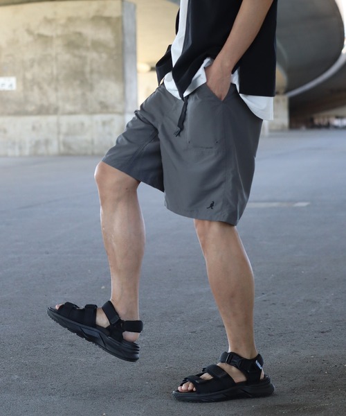 KANGOL（カンゴール）の「【KANGOL/カンゴール】別注 水陸両用 ウェビングベルト付き 撥水 ショートパンツ（その他パンツ・メンズ・ブラック/グレー/グリーン系その他/ベージュ/グレー系その他/オリーブ/ネイビー/パープル・L/M/XL）」の20枚目の写真