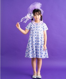 nino（ニノ）の「リボン&フラワープリント　前明きワンピース（ワンピース）」